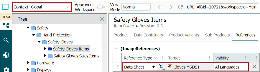 Dimension Dependent Reference and Link Types