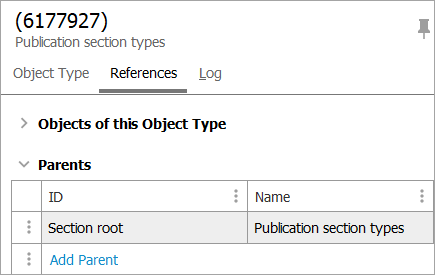 Creating a Publication Section Object Type