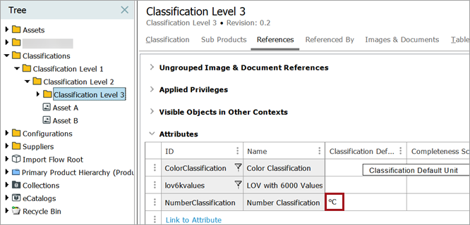 Classification-Specific Attribute Value Components