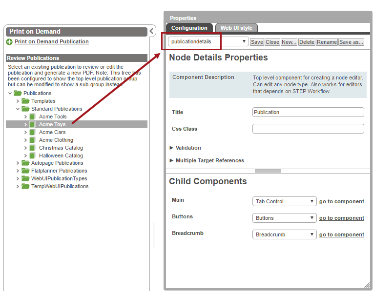 Working with Commercial Data in the Publishing Web UI