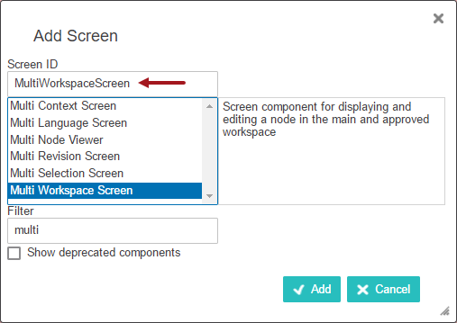 Configuring a Multi Workspace Screen