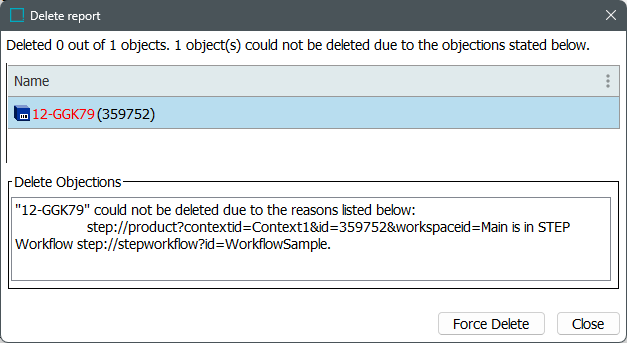 Deleting Objects in Workflows