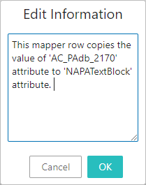 Modifying Mapper Rows on the Onboarding Mapping Details Screen