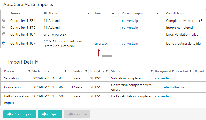 Importflow Attachment Component in Controller Screen